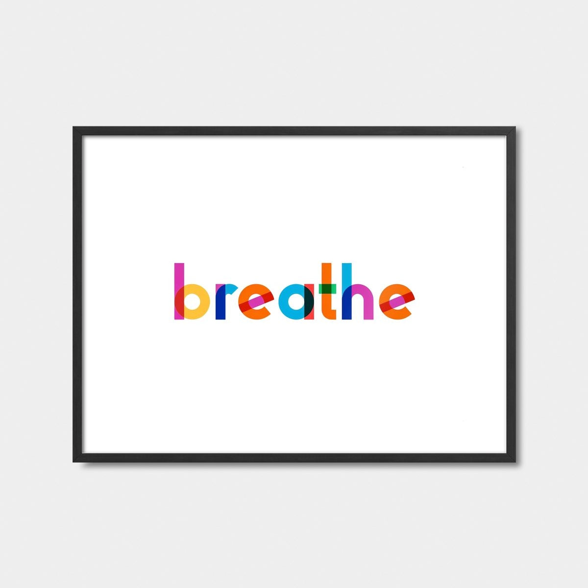 Abstract Lettering Breathe Art Print Feature Image