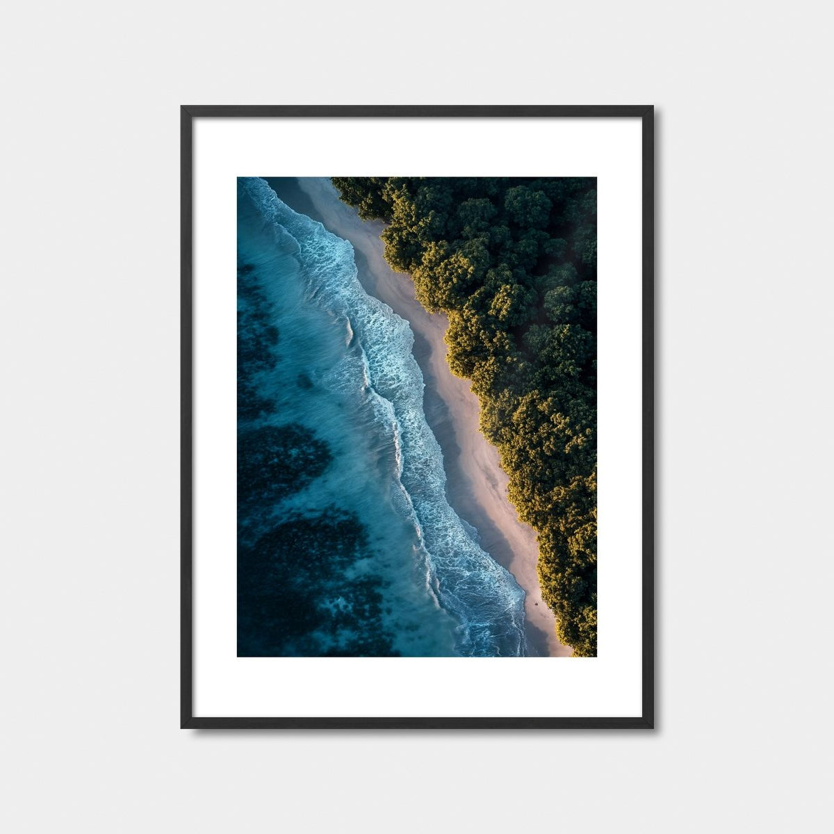 Aerial Tropical Beach Art Print Feature Image