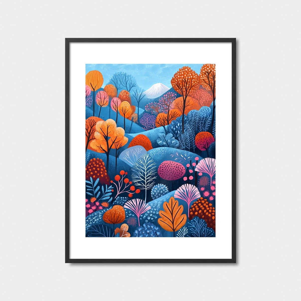 Autumn Hills Landscape Art Print Feature Image