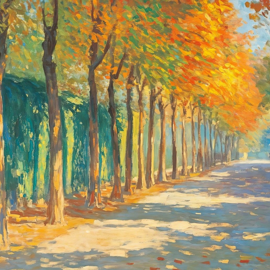 Golden Autumn Afternoon Art Print Close-up