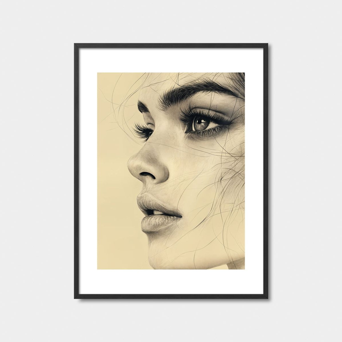 Penciled Portrait Art Print Feature Image