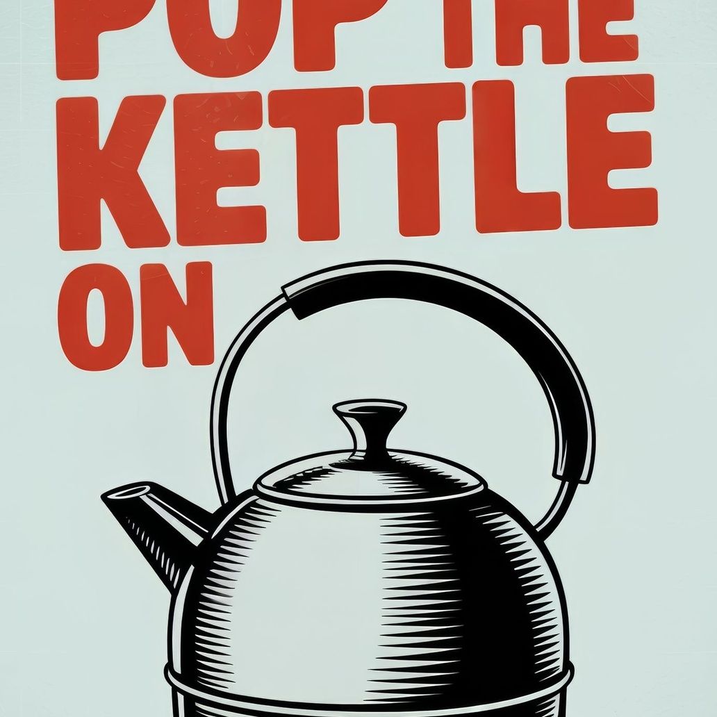 Pop The Kettle On Art Print Close-up